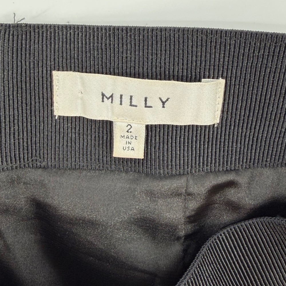 Milly Womens Size 2 Neon Geometric Striped Mini Skirt Multi Color Made in USA - Picture 3 of 6